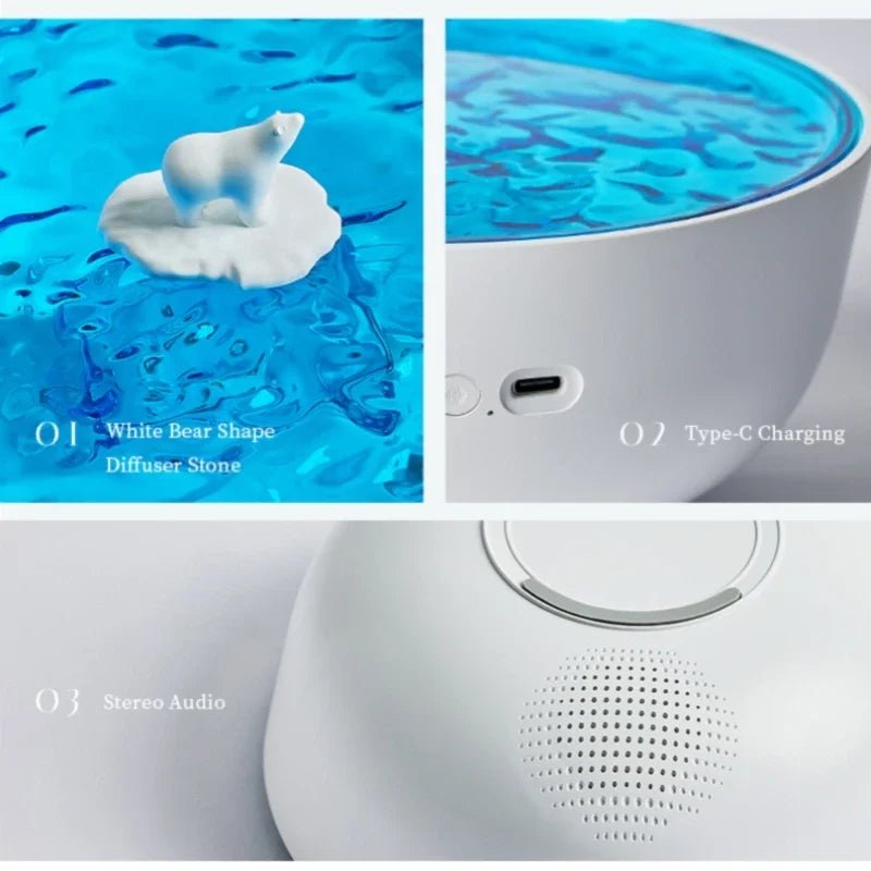 Arctic Ocean White noise ocean wave lamp & Speaker